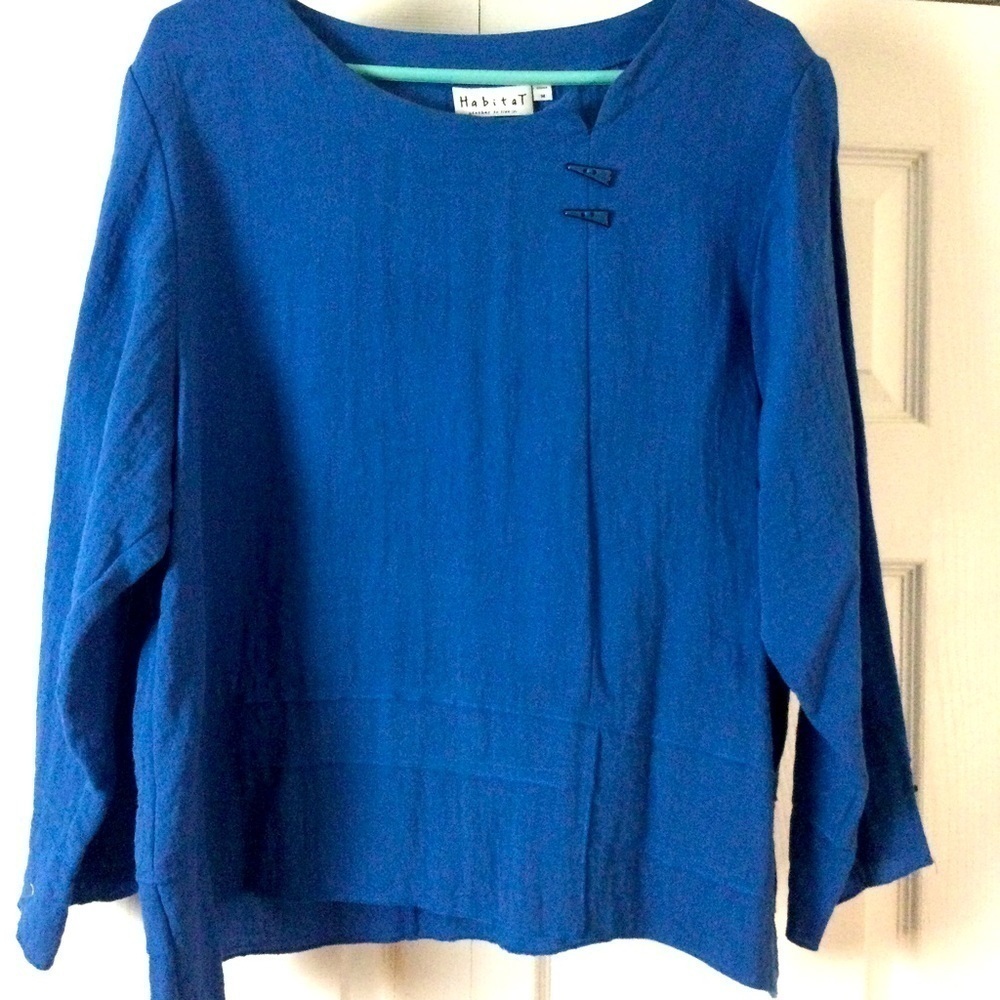 Soft blue top